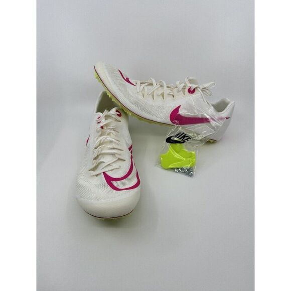 Men's Nike Zoom Ja Fly 4 Sail Fierce Pink Track Field Spikes DR2741-100 Size 11 - Picture 1 of 6